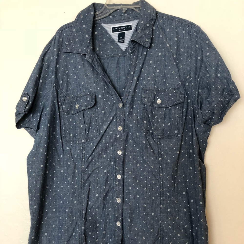 Karen Scott denim shirt